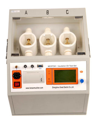 100KV Oil Dielectric Strength Tester , 80%RH Dielectric Strength Test Equipment
